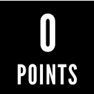 hotel bohinj White text on a black background reads 0 POINTS, with the zero centered above the word POINTS.